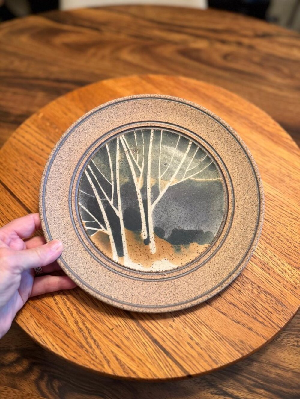 Peter Price Canadian Studio Pottery Decorative Plate 9"